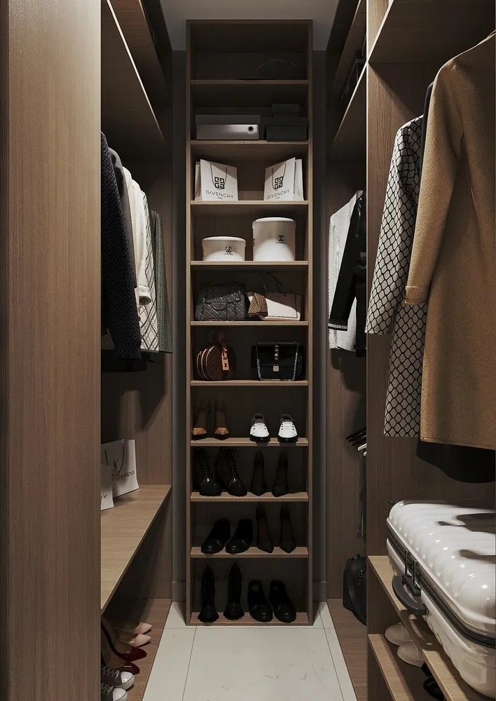 Foto: Kleiderschrank im modernen Stil, Wohnung, Umplanung, 2 Zimmer, 40-60 m², Natalia Mukaśyan – Foto auf unserer Website