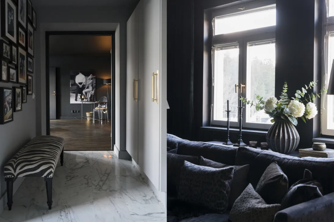 照片:现代风格,室内装饰,公寓,瑞典,黑色,2个房间 – 网站上的照片