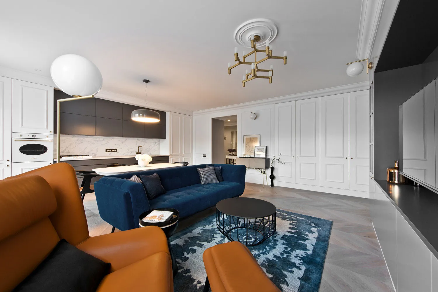 照片:现代风格客厅 – 我们网站上的照片