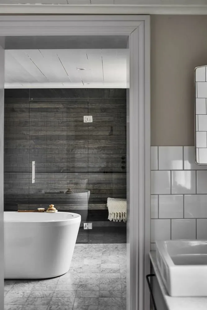 照片:浴室普罗旺斯与乡村风格,折中主义,室内装饰,房屋,瑞典,复古,4人或更多,面积超过90平方米,旧房翻新 – 我们网站上的照片