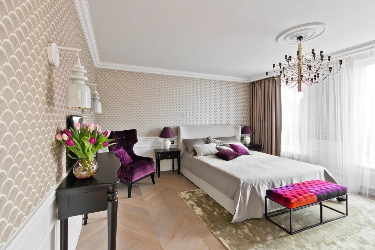 照片:现代风格卧室 – 我们网站上的照片