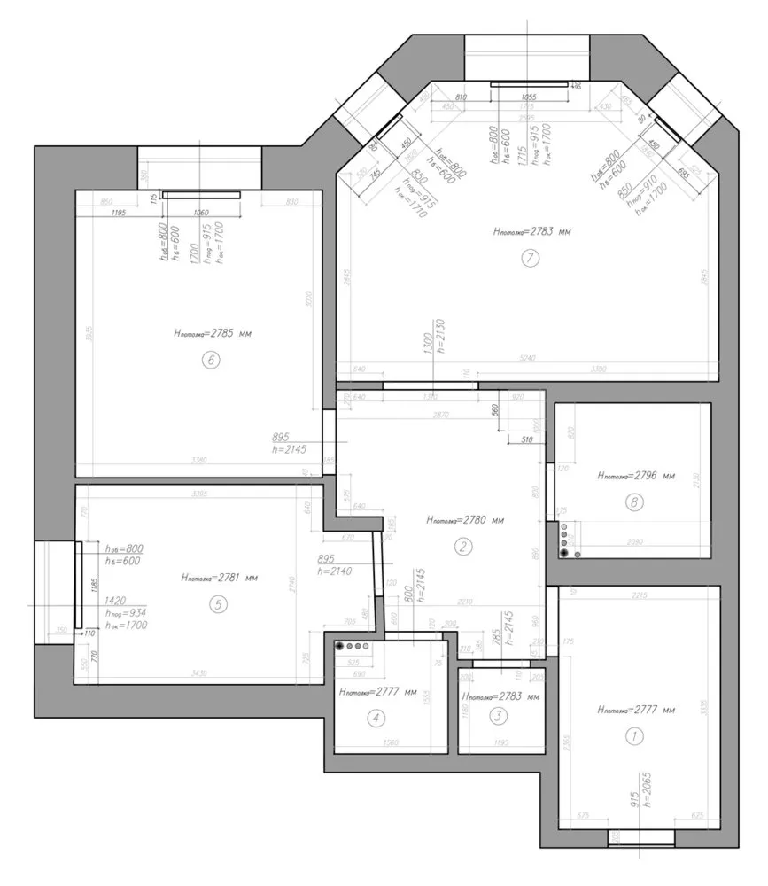 照片：风格为现代，公寓，翻新，圣彼得堡，斯韦特兰娜·加夫里洛娃，整体建筑，3 室，60-90 平方米 – 照片在我们网站上