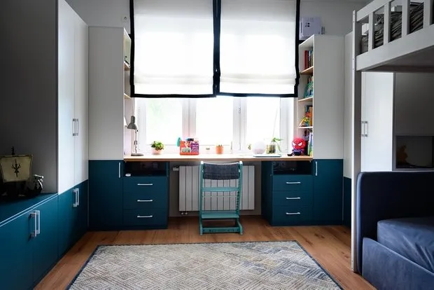 Foto: Habitación infantil en estilo Moderno, Apartamento, Proyecto de la Semana, Nizhni Nóvgorod, 3 habitaciones, Más de 90 metros, Elena Prokofieva – foto en nuestro sitio web