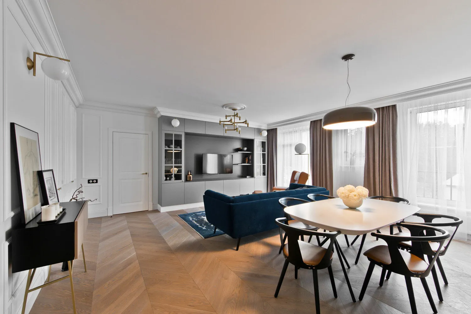 照片:现代风格厨房和餐厅 – 我们网站上的照片