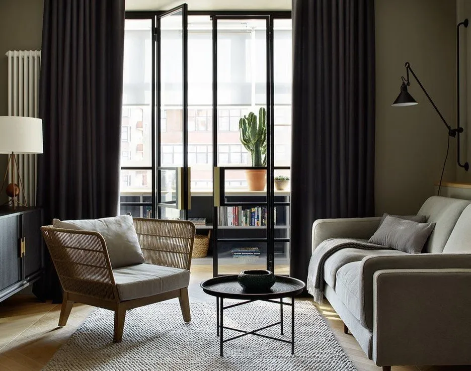 Фотографія: Гостина в стилі Сучасний, Поради, Під вікном, як задіяти під вікно – фото на нашому сайті