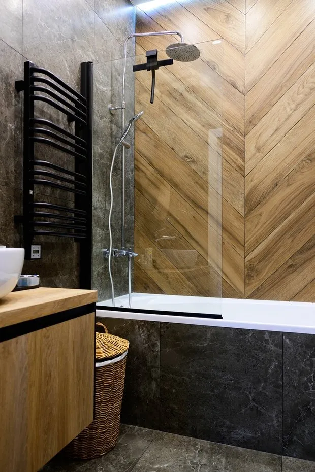 Foto: Baño en estilo Moderno, Apartamento, Proyecto de la Semana, Nizhni Nóvgorod, 3 habitaciones, Más de 90 metros, Elena Prokofieva – foto en nuestro sitio web