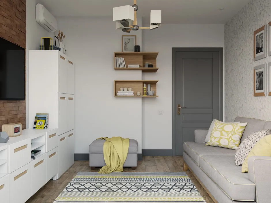 照片：北欧风格客厅，室内装饰，技巧，Leroy Merlin – 我们网站上的照片