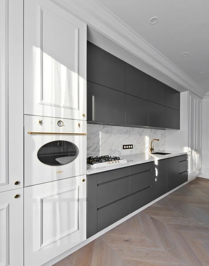 照片:现代风格厨房和餐厅 – 我们网站上的照片