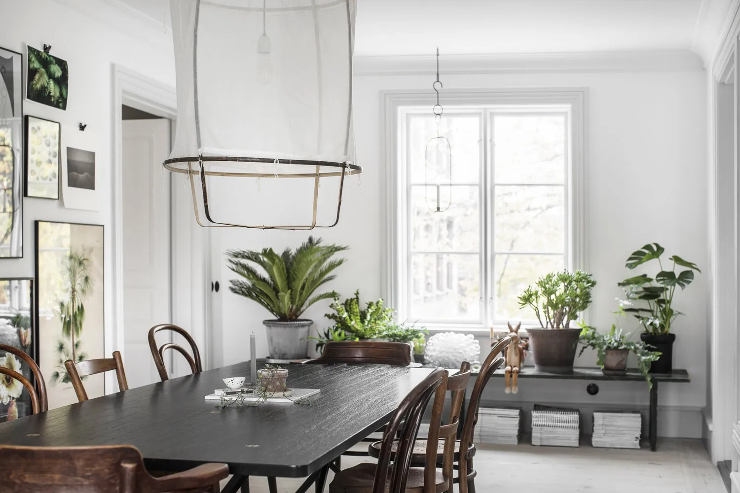 照片:生态风格厨房和餐厅,折中主义,室内装饰,房屋,瑞典,复古,4人或更多,面积超过90平方米,旧房翻新 – 我们网站上的照片