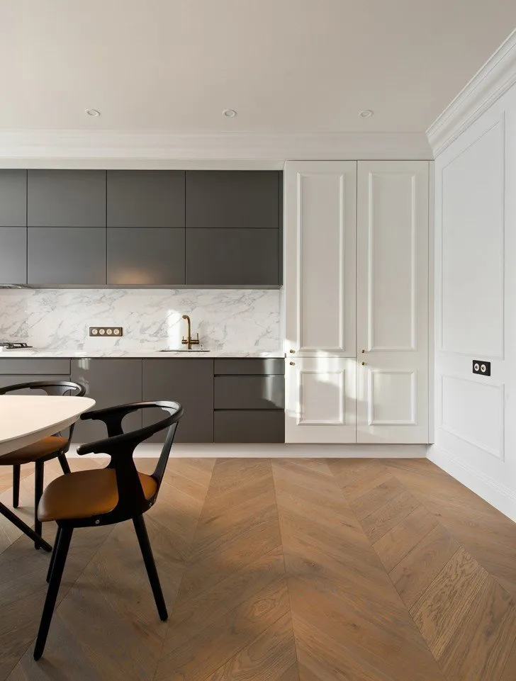 照片:现代风格厨房和餐厅 – 我们网站上的照片