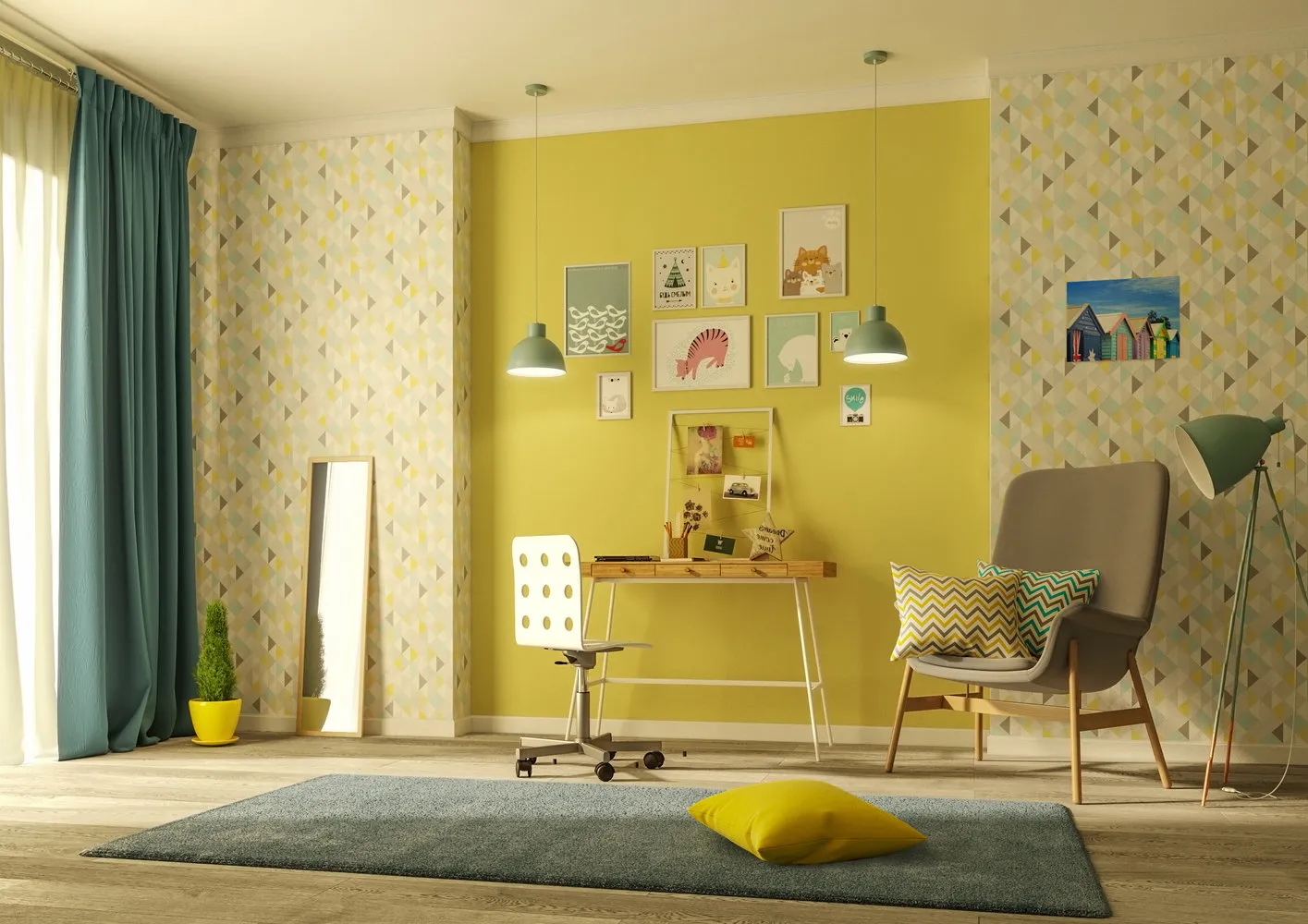 使用Leroy Merlin产品的室内设计。