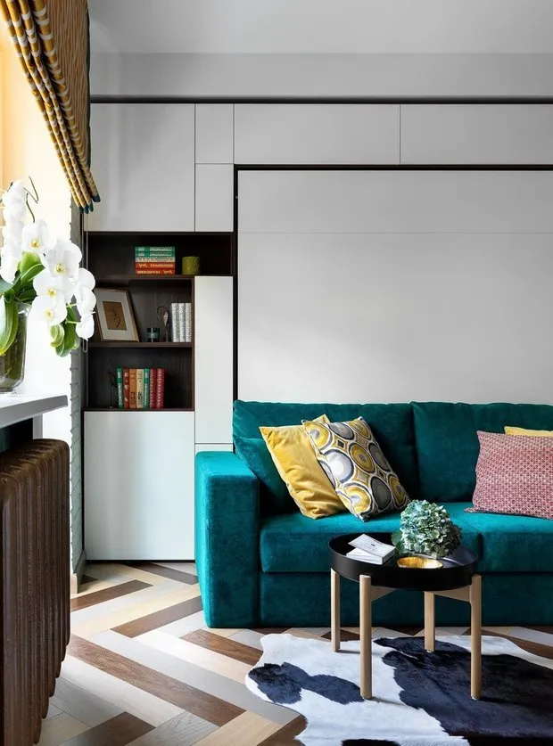 Foto: Sala de estar en estilo Moderno, Apartamento pequeño – foto en nuestro sitio web