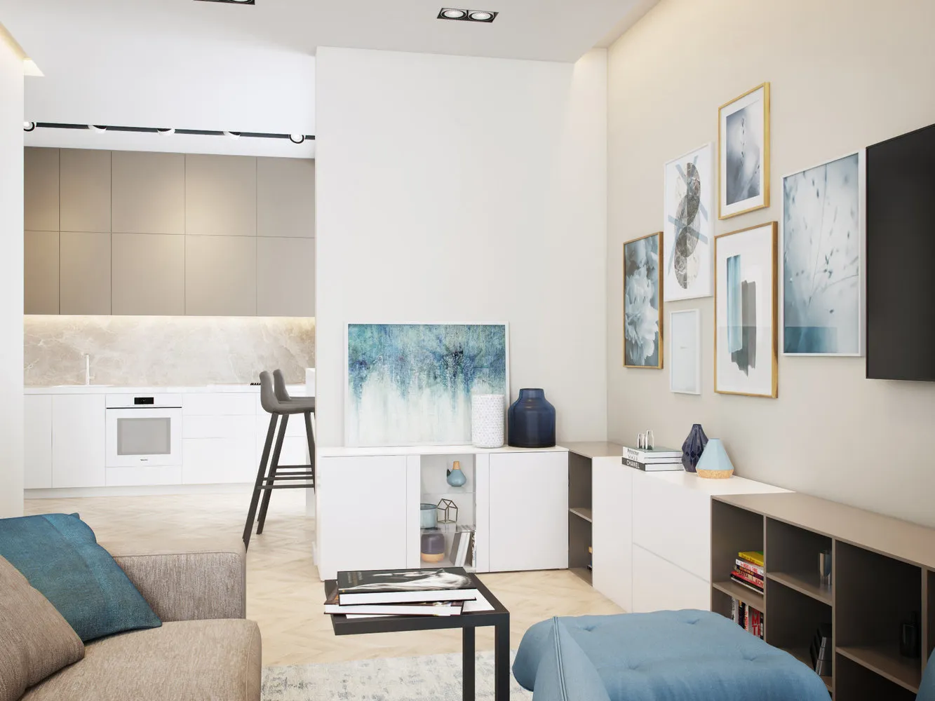 照片:极简风格客厅,Miele,指南,G7000 – 我们网站上的照片