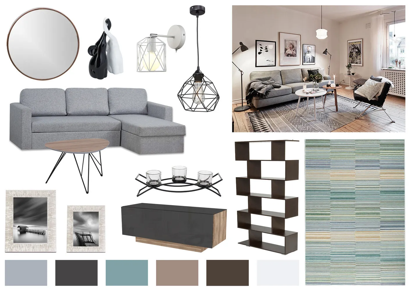 Zdjęcie: w stylu , Salon, Dekoracja wnętrza, HOFF, Meble i światło, HOFF, nowoczesny styl w wnętrzu, salon w stylu skandynawskim, Katarzyna Kazałowa – zdjęcie na naszej stronie