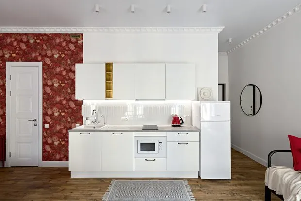 Foto: Cocina y comedor en estilo ecléctico, Apartamento pequeño – fotos en nuestro sitio web