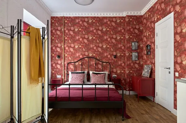 Foto: Dormitorio en estilo ecléctico, Apartamento pequeño – fotos en nuestro sitio web