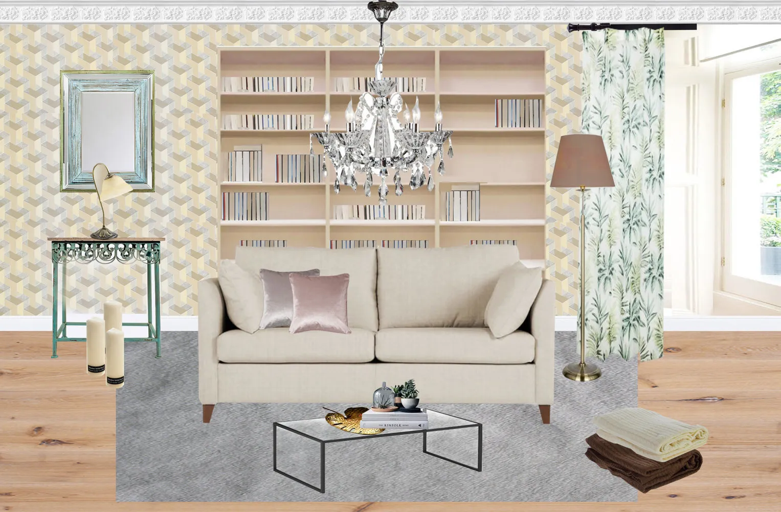 照片:现代风格客厅,装饰与DIY,配件,装饰,家具与灯光,小贴士,如何自己装饰室内,勒沃诺梅林