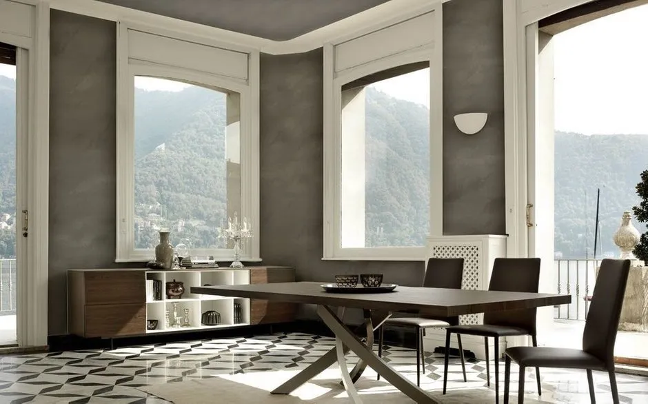 照片：现代风格厨房和餐厅，公寓，技巧，墙面装饰，小空间，露台 – 我们网站上的照片