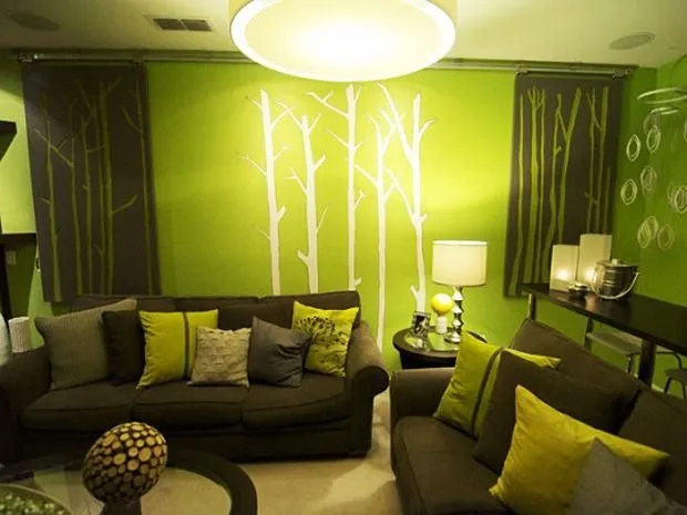 Foto: Sala de estar en estilo Clásico, Decoración del interior, Apartamento, Casa, Decoración, Verde – foto en nuestro sitio web