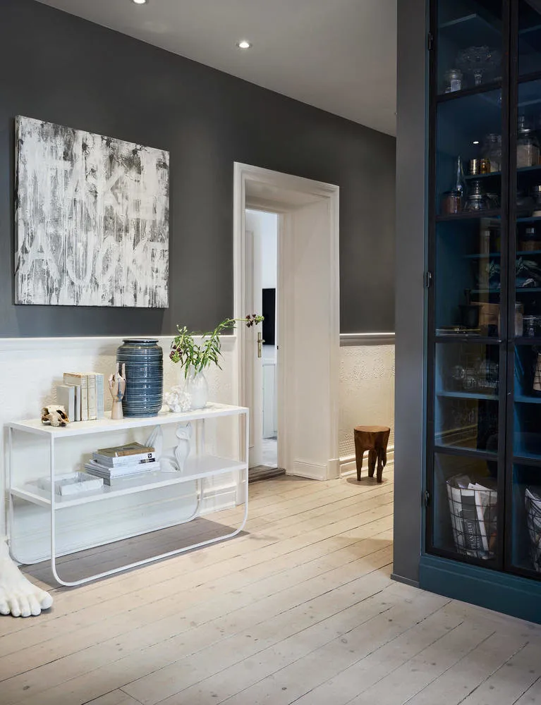 照片：客厅，现代、斯堪的纳维亚风格、室内装饰、公寓、瑞典、绿色、斯德哥尔摩、灰色、品红、宜家 —— 来自我们网站的照片