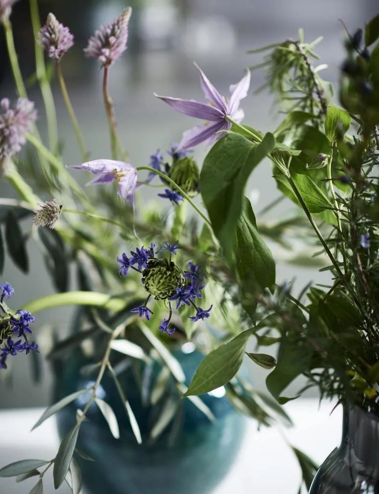 照片：现代、斯堪的纳维亚风格、室内装饰、公寓、瑞典、绿色、斯德哥尔摩、灰色、品红、宜家 —— 来自我们网站的照片