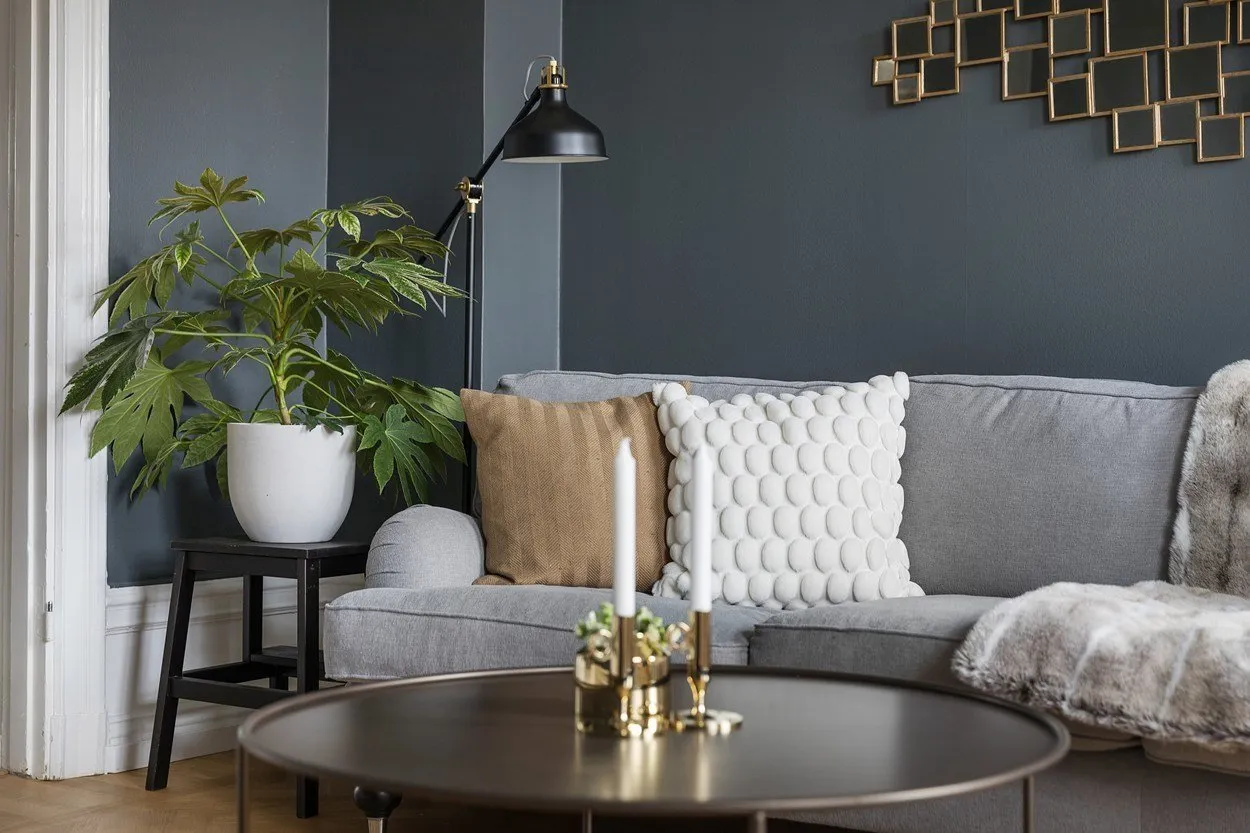 Foto: sala de estar en estilo moderno, escandinavo, ecléctico, decoración de interiores, apartamento, Suecia, Estocolmo, 4 habitaciones o más, más de 90 metros cuadrados – fotos en nuestro sitio web