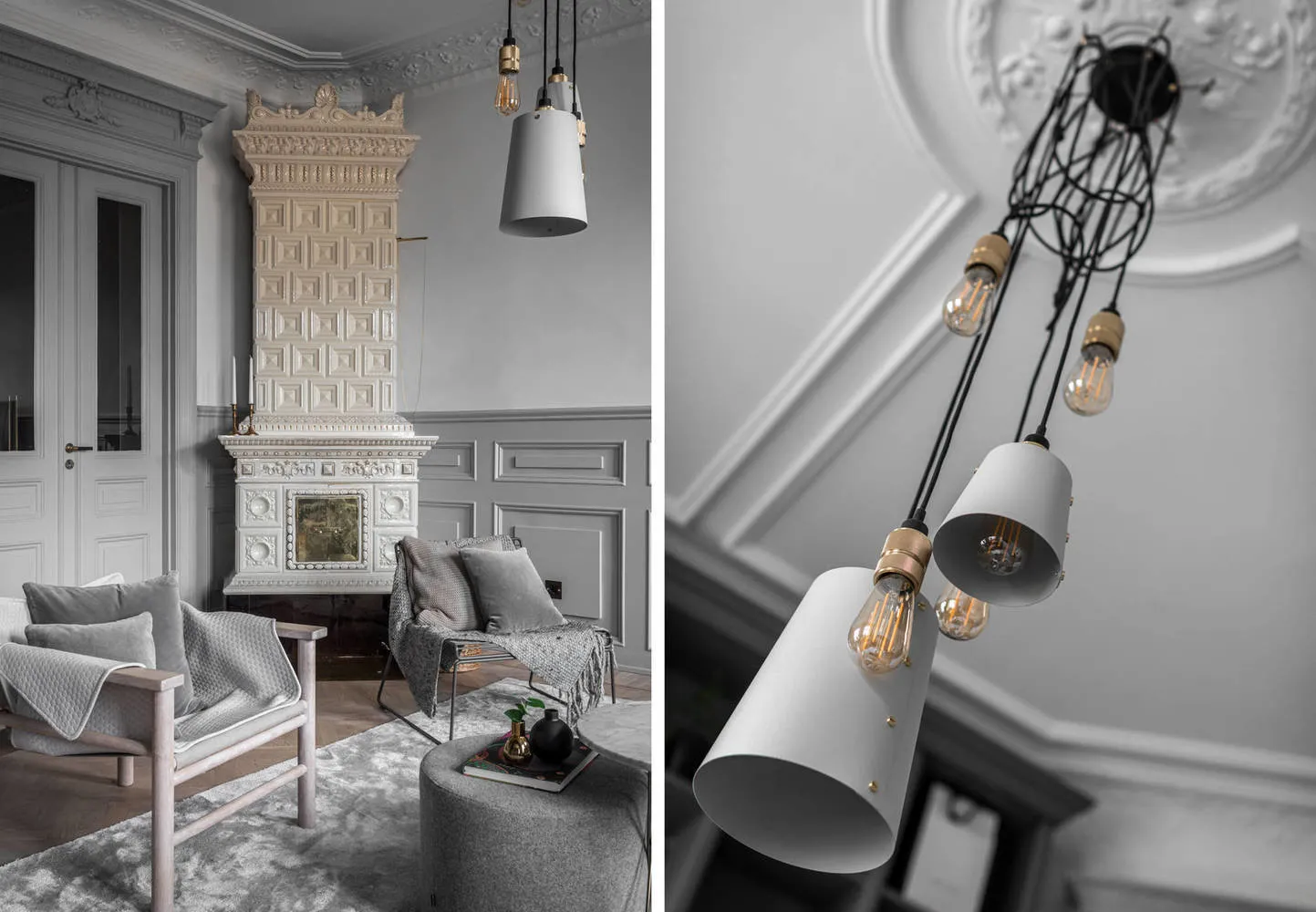 Фотографія: В стилі Класичний, Скандинавський, Декор інтер’єру, Швеція, Бежевий, Стокгольм, Сірий, 3 кімнати, 60-90 метрів – фото на нашому сайті