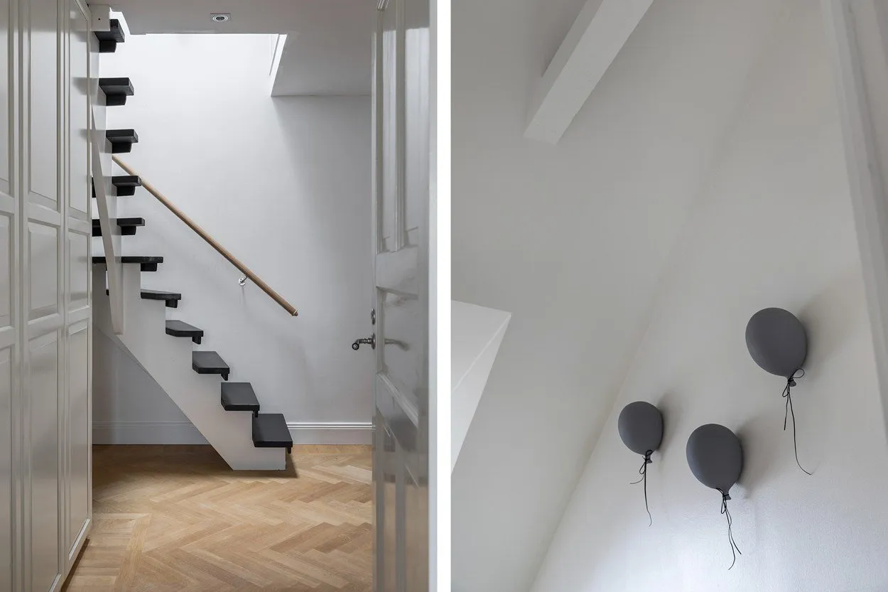 Foto: estilo escandinavo, ecléctico, decoración de interiores, apartamento, Suecia, Estocolmo, 4 habitaciones o más, más de 90 metros cuadrados – fotos en nuestro sitio web