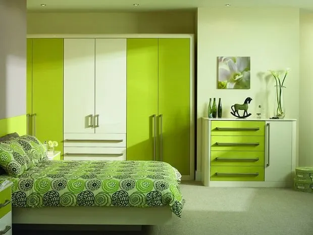 Photo: Classic Office, Bedroom, Interior Decor, Apartment, House, Decor, Green – photo on our website