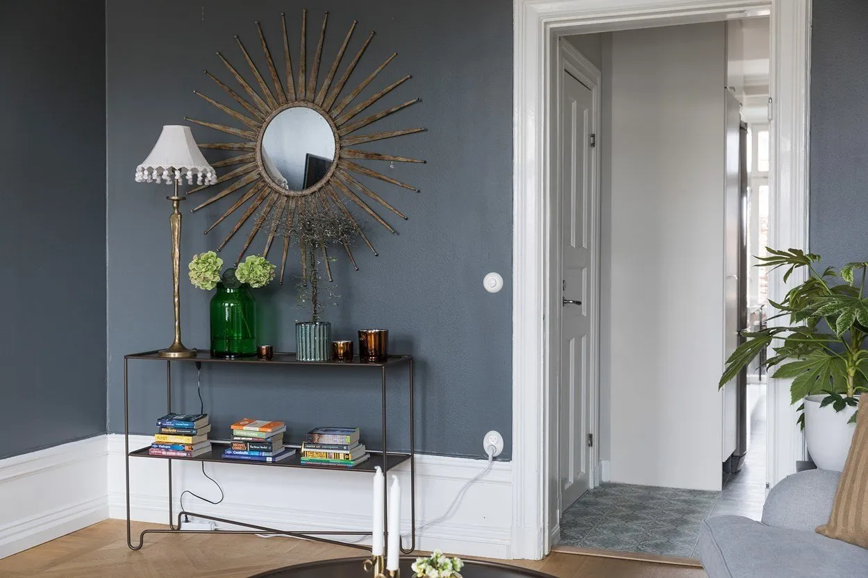 Foto: sala de estar en estilo moderno, escandinavo, ecléctico, decoración de interiores, apartamento, Suecia, Estocolmo, 4 habitaciones o más, más de 90 metros cuadrados – fotos en nuestro sitio web