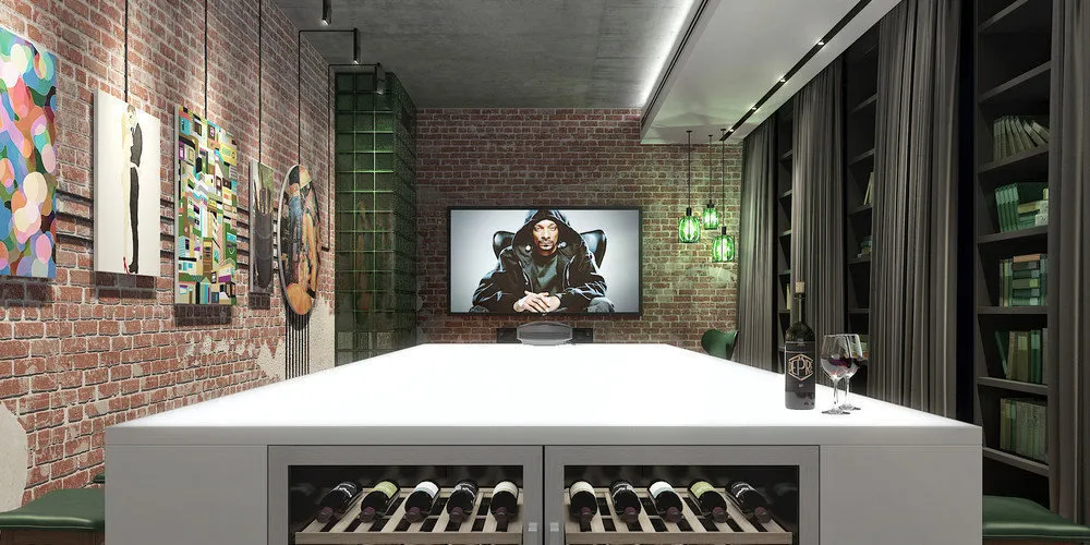 Photo: Loft-style kitchen and dining room, Nadezhda Zотовa, Home Library, Guide, Natasha Yanson, Ruetemple, ideas for home library, Olesya Shlyakhtina, Alexandra Fedorova, Nadezhda Fedorovich, S&T architects, Vadim Maltsev – photo on our site