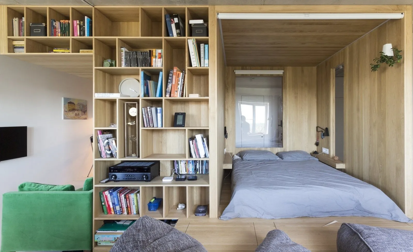 Photo: Minimalist bedroom, Nadezhda Zотовa, Home Library, Guide, Natasha Yanson, Ruetemple, ideas for home library, Olesya Shlyakhtina, Alexandra Fedorova, Nadezhda Fedorovich, S&T architects, Vadim Maltsev – photo on our site