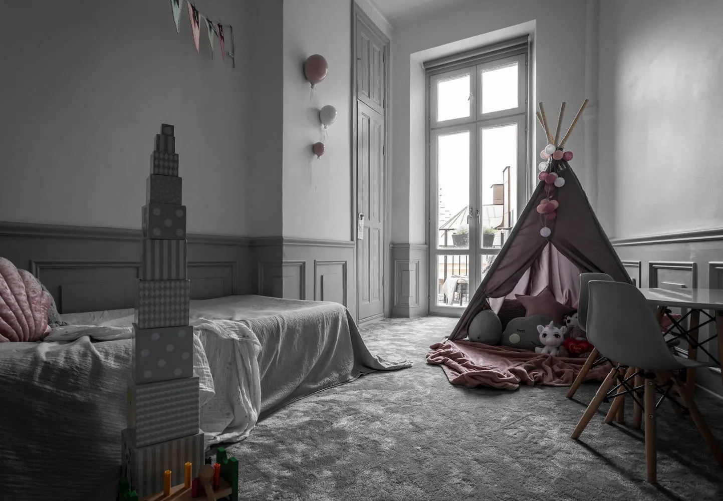 Фотографія: Дитина в стилі Скандинавський, Класичний, Декор інтер’єру, Швеція, Бежевий, Стокгольм, Сірий, 3 кімнати, 60-90 метрів – фото на нашому сайті