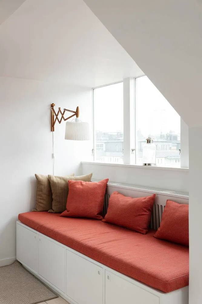 照片:北欧风格客厅,现代,室内装饰,公寓,白色,米色,3个房间,超过90平方米 – 我们网站上的照片