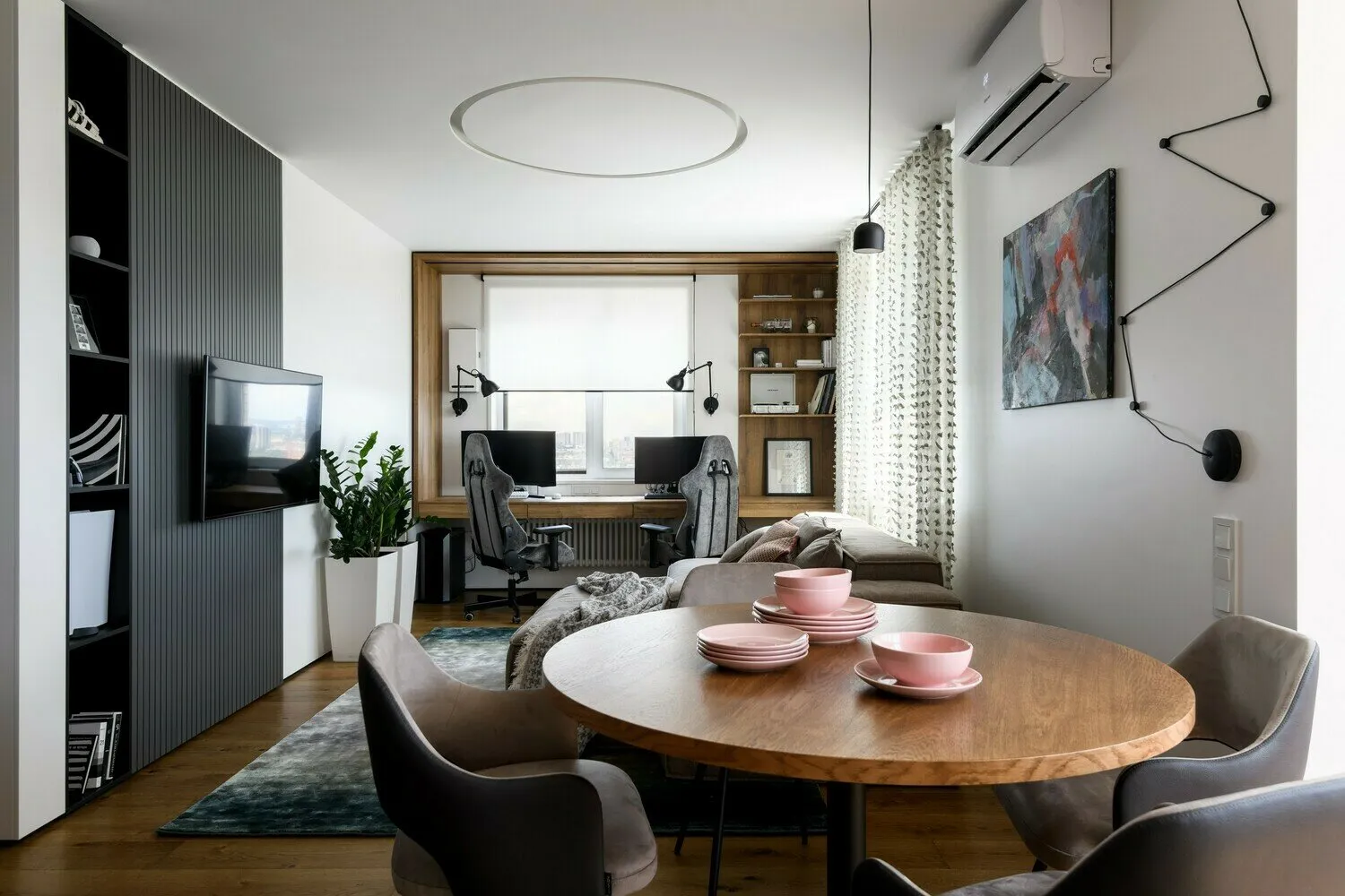 Foto: estilo moderno, Apartamento, Proyecto de la semana, Novosibirsk, 2 habitaciones, 40-60 metros, 60-90 metros, Art Twins Design, Taya Akulova, Gleb Skotnikov – fotos en nuestro sitio web