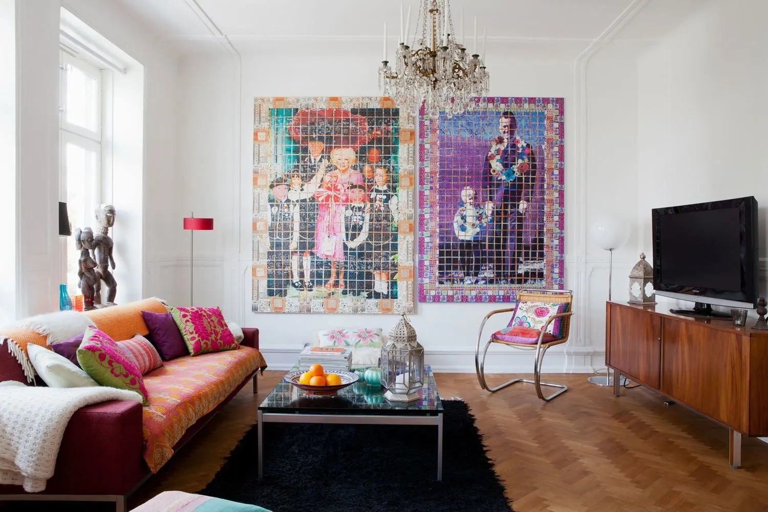 照片：斯堪的纳维亚风格客厅、现代、折中主义、室内装饰、房间内部、室内色彩、每周项目、墙面 - 我们网站上的照片