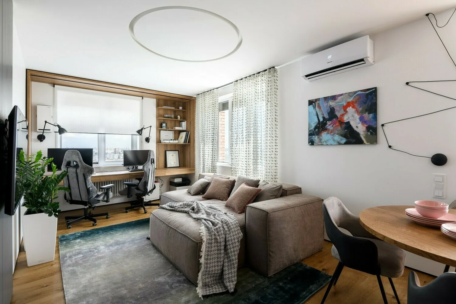 Foto: estilo moderno, Apartamento, Proyecto de la semana, Novosibirsk, 2 habitaciones, 40-60 metros, 60-90 metros, Art Twins Design, Taya Akulova, Gleb Skotnikov – fotos en nuestro sitio web