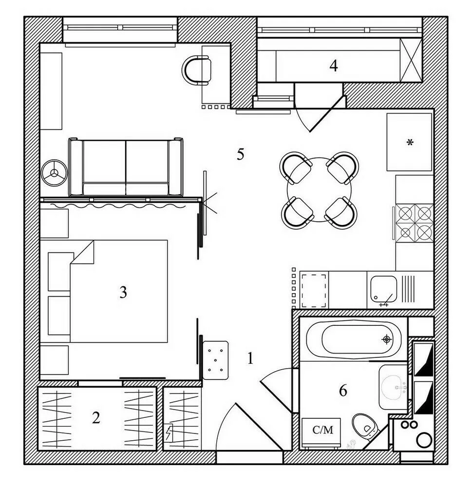 Photo: in style , Small apartment, Tips – photo on our website