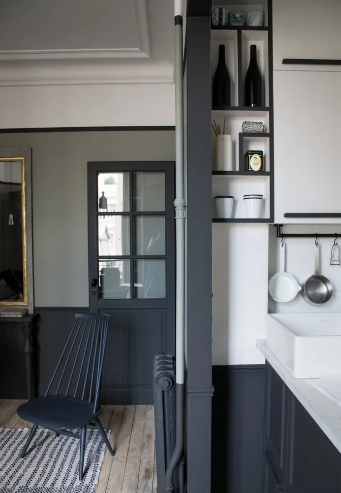 Photo: Kitchen and dining room in Scandinavian style, Interior decor, Apartment – photo on our website