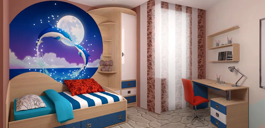 照片：现代风格儿童房，Tips – 我们网站上的照片