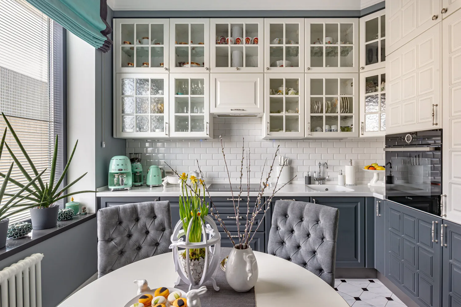 Foto: Cocina y comedor en estilo ecléctico, Apartamento, Proyecto de la Semana, Moscú, 3 habitaciones, 60-90 m², Legkocom, Irina Volchenko – foto en nuestro sitio web