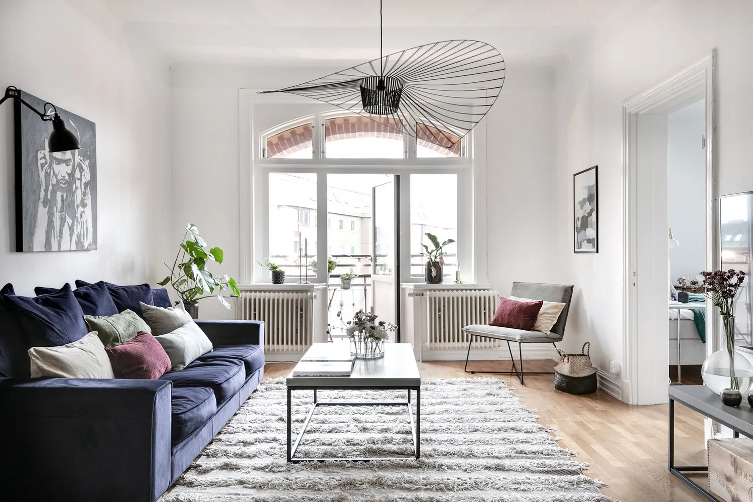 照片:瑞典哥德堡的北欧风格客厅,室内装饰,公寓,2室 – 我们网站上的照片