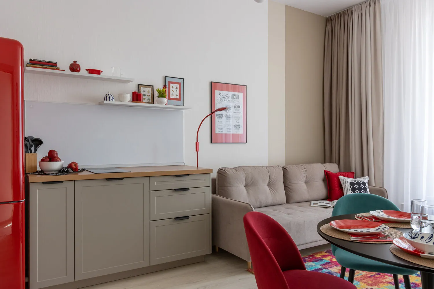 Foto: estilo , Apartamento, Estudio, Proyecto de la Semana, apartamento-estudio, espacios pequeños, hasta 40 metros, espacios pequeños – fotos en nuestro sitio web