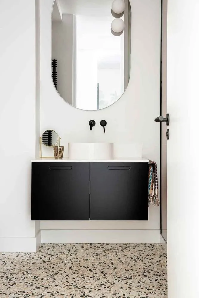 照片:北欧风格浴室,现代风格室内装饰,公寓——我们网站上的照片