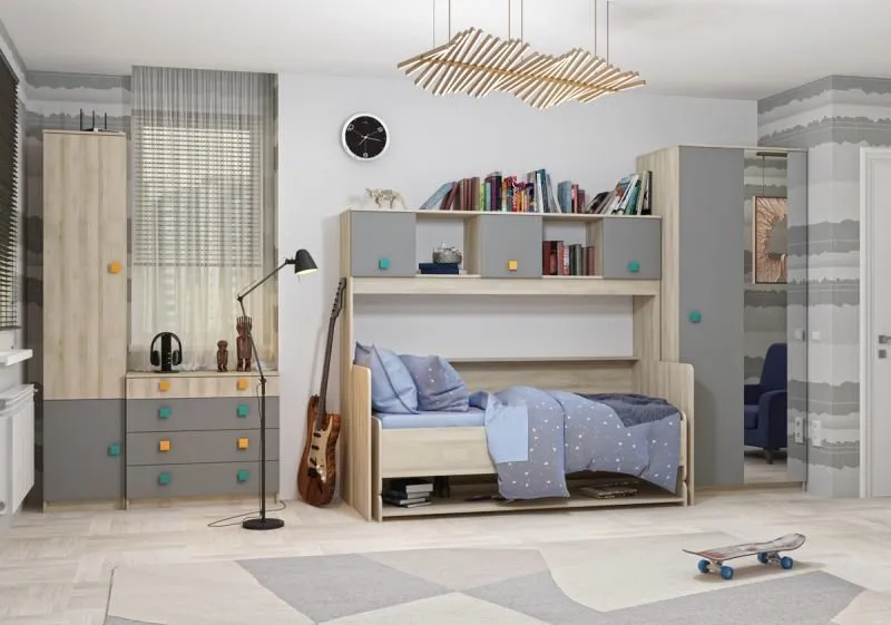 照片：现代风格儿童房，儿童房，如何在公寓中装饰儿童房，儿童房内饰，如何装饰儿童房，现成解决方案 – 网站上的照片