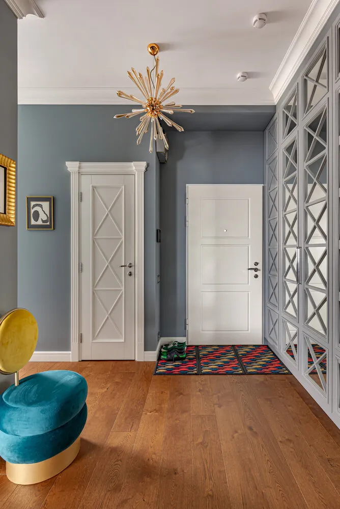 Foto: Vestíbulo en estilo ecléctico, Apartamento, Proyecto de la Semana, Moscú, 3 habitaciones, 60-90 m², Legkocom, Irina Volchenko – foto en nuestro sitio web