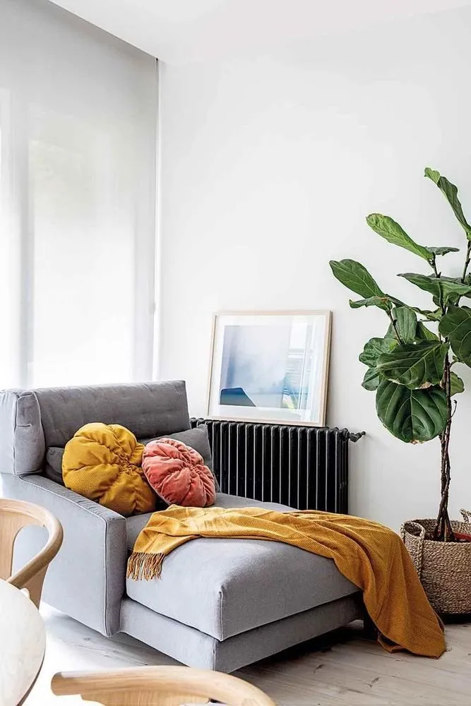 照片:北欧现代风格客厅,室内装饰,公寓——我们网站上的照片