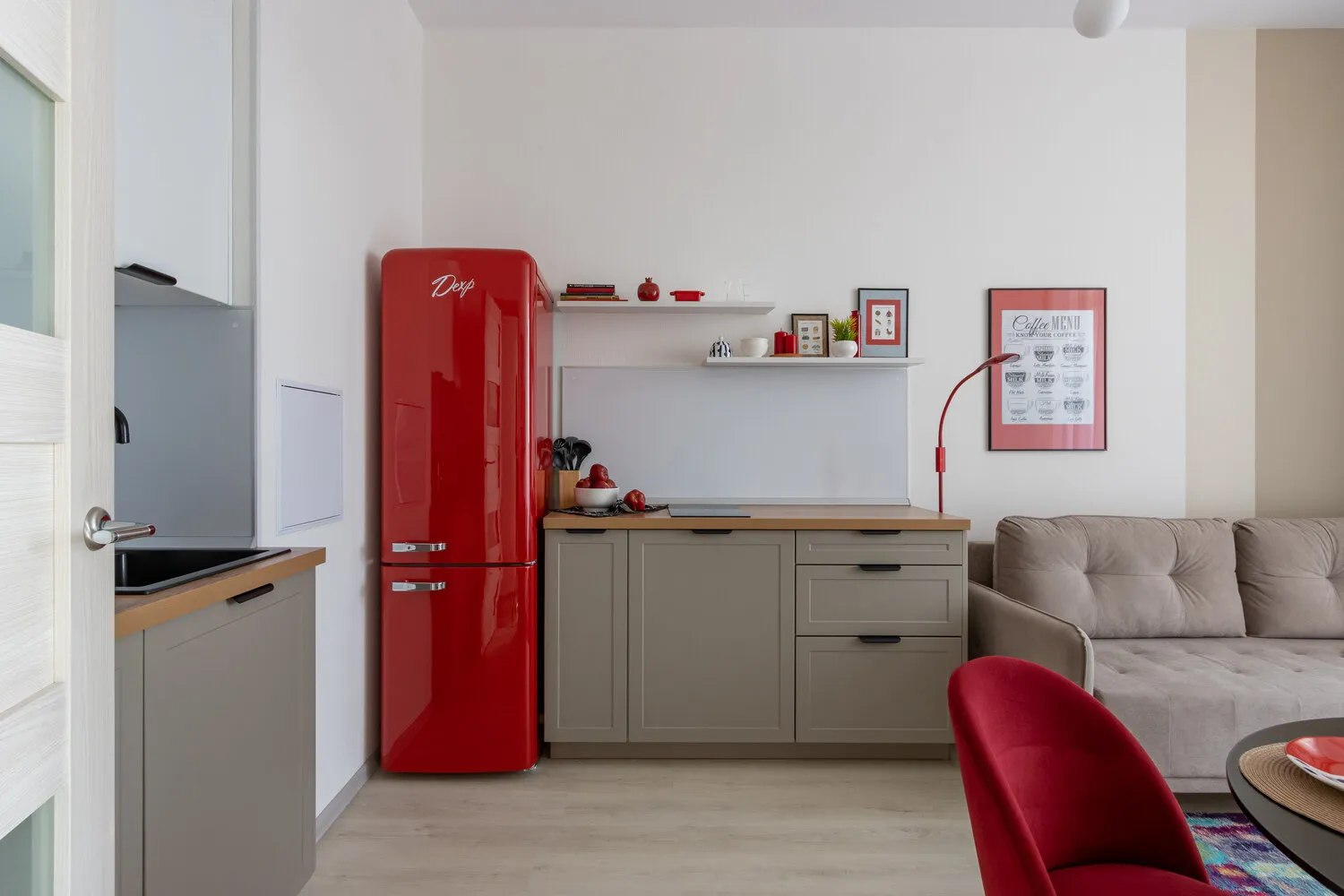 Foto: estilo , Apartamento, Estudio, Proyecto de la Semana, apartamento-estudio, espacios pequeños, hasta 40 metros, espacios pequeños – fotos en nuestro sitio web