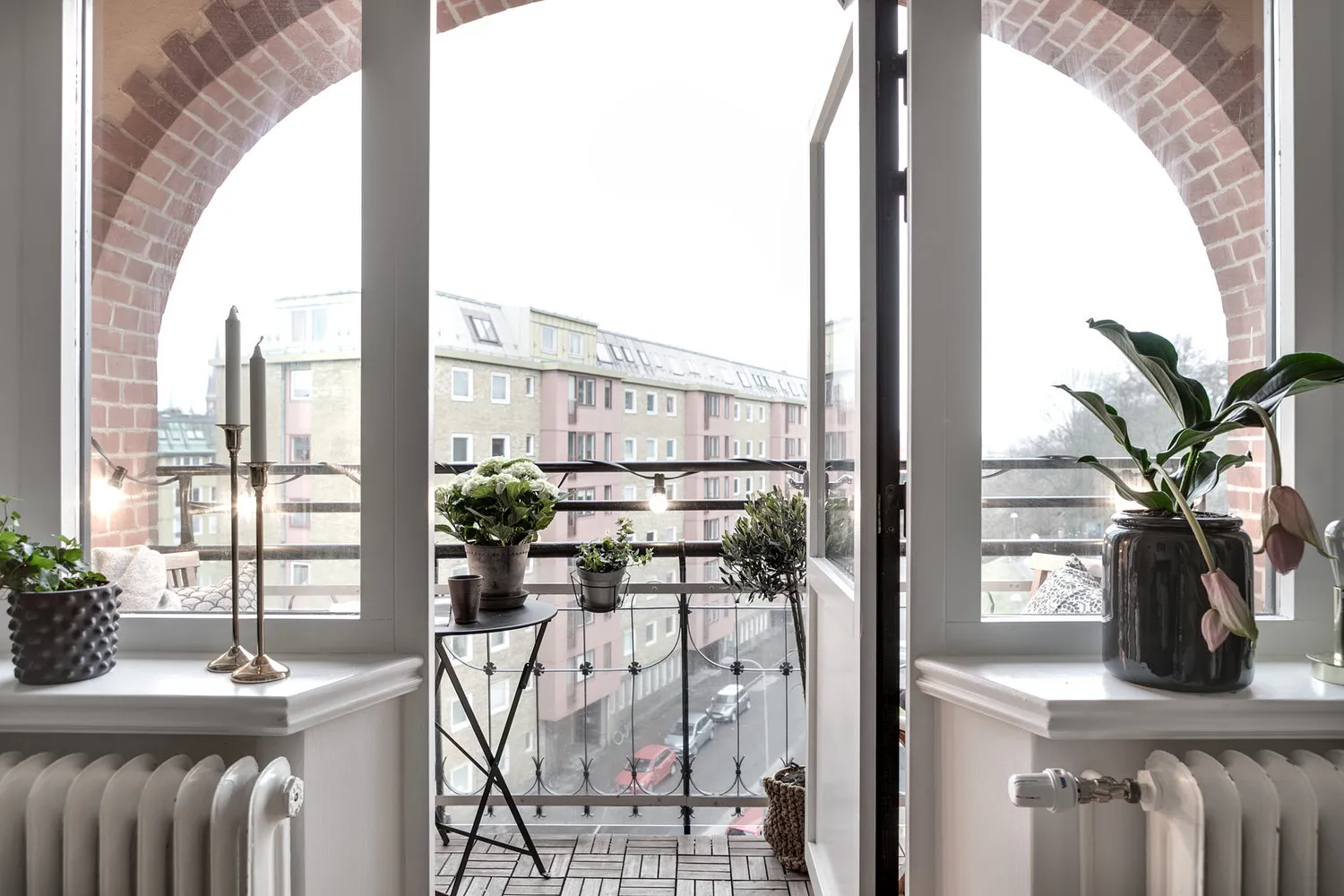 照片:瑞典哥德堡的北欧风格阳台,室内装饰,公寓,2室 – 我们网站上的照片