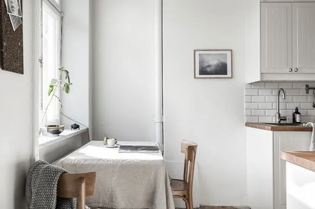 照片:北欧厨房与餐厅、室内装饰、公寓 – 我们网站上的照片